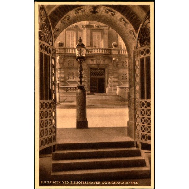 Buegangen ved Bibliotekshaven og Rigsdagstrappen - JCO 884
