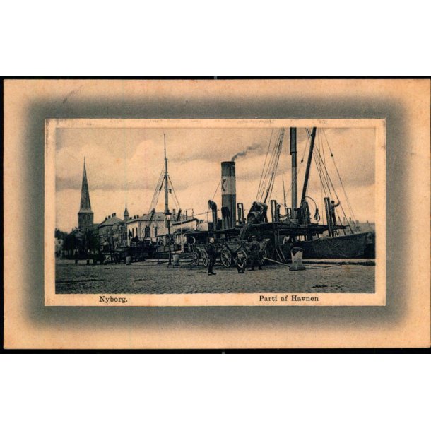 Nyborg - Parti af Havnen - J.H. Eneret 15 - brugt