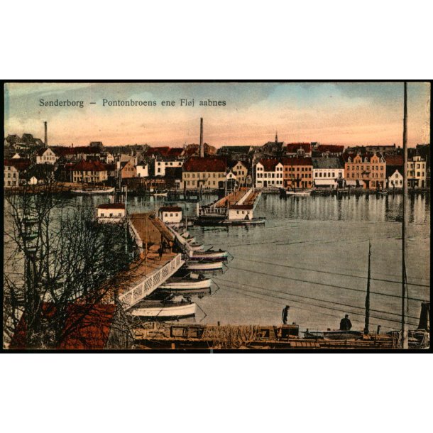 S�nderborg - Pontonbroens ene Fl�j aabnes- J. Boisen 67 - Ubrugt