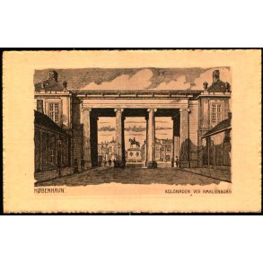 K�benhavn - Kolonaden ved Amalienborg - A.C. Illum 12039
