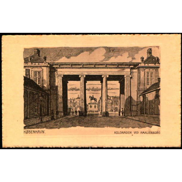 K�benhavn - Kolonaden ved Amalienborg - A.C. Illum 12039
