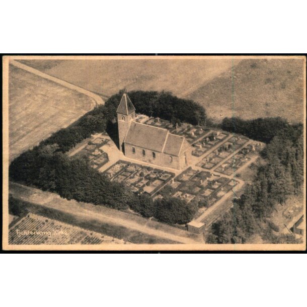 Fjeldstedvang Kirke - Luftfoto Sylvest Jensen 87299 - Brugt