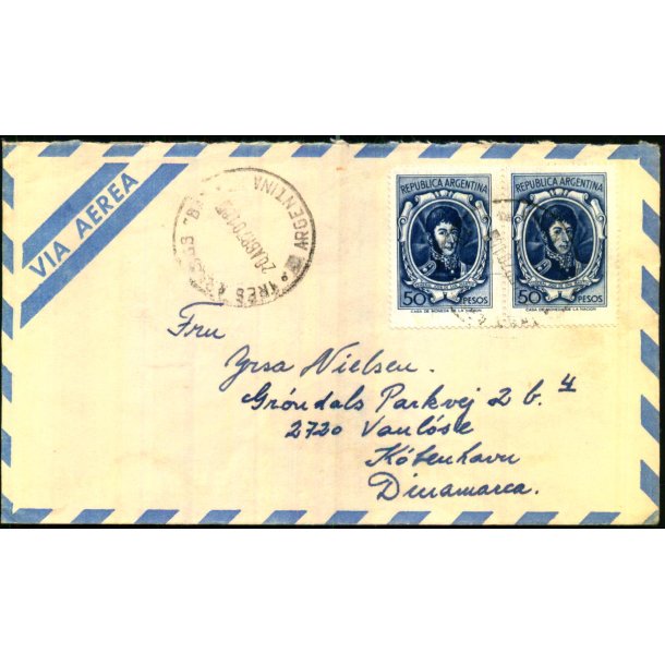 Luftpost Brev fra Argentina - 26 - 4 - 70