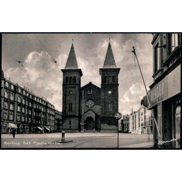 Aarhus - Sct. Pauls Kirke - Stender . 829 K - Brugt
