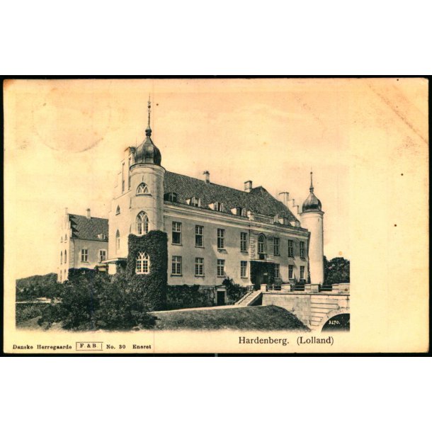 Hardenberg (Lolland) - Danske Herregaarde - F.&amp; B. 30 - Brugt