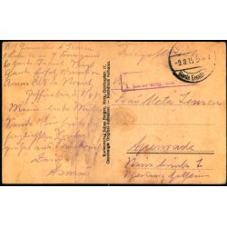 Feldpost - K.D. Feldpost   9 -8 -15 - Til  Apenrade - Billedside : Franz Gefangener.