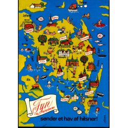 Nissen - Fyn sender et hav af hilsner - O.P.O. 7399 - 24/25 - Ubrugt