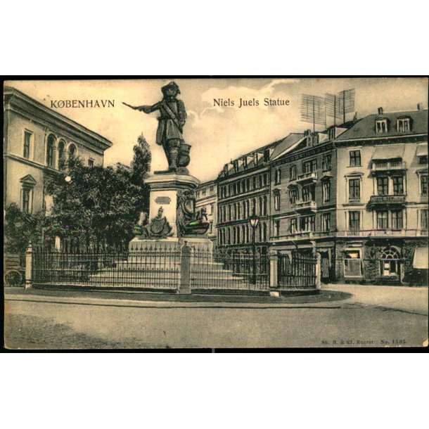 Kbenhavn - Niels Juels Statue - Sk.B. &amp; kf. 1505 - Brugt