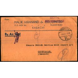 Luftpost Brev fra Indien - 5 - 12 - 39