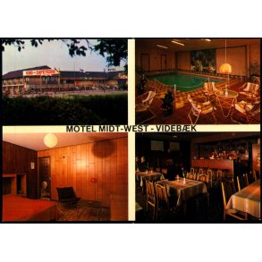 Motel Midt-West - Videb�k - Dansk Foto Tryk u/n - Ubrugt