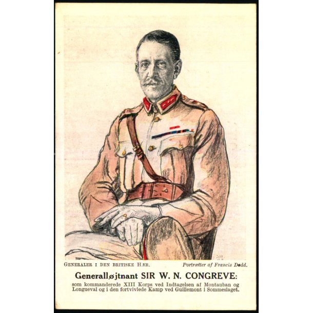 Generalljtnant SIR W.N. Congreve - u/n - Ubrugt