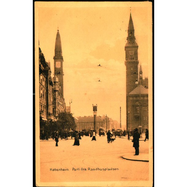 Kbenhavn - Parti fra Raadhuspladsen - Stender 37545