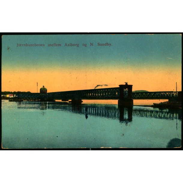Jernbanebroen mellem  Aalborg oh N. Sundby - u/n - Ubrugt