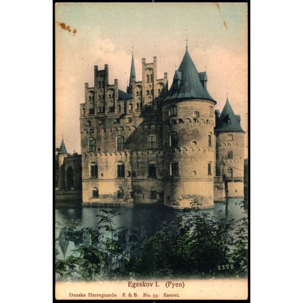 Egeskov I (Fyen) - Danske Herregaarde F&B 33 - Ubrugt