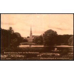 Brahetrolleborg Park set fra M�llebakken - Fotograf A.M. Krog u/n - Ubrugt