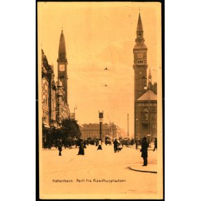 Kbenhavn - Parti fra Raadhuspladsen - Stender 37545
