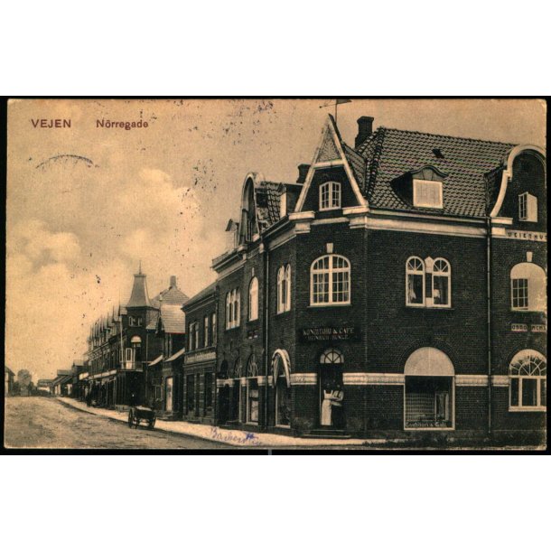 Vejen - Konditor og Cafe - Heinrich Humle - N�rregade - H. Br. M�ller 22282 - Brugt