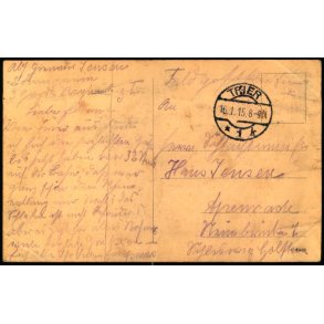 Feldpost - Trier   16 -1 -15 - Til  Apenrade - Billedside : trier. 