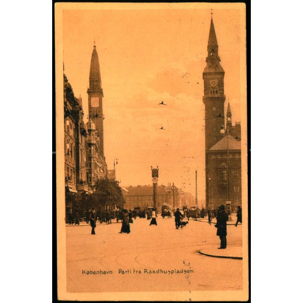 Kbenhavn - Parti fra Raadhuspladsen - Stender 37545
