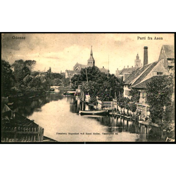 Odense - Parti fra Aaen - Flensborg Magasinet ved Knud M�ller - u/n - Brugt