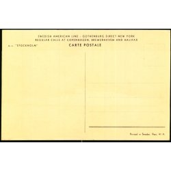 M/S STOKHOLM - Swedish American Line - u/n - Ubrugt