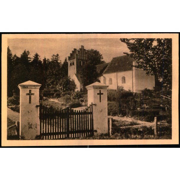 Tibirke Kirke - A. Jensens Bogh. 49705 - Ubrugt