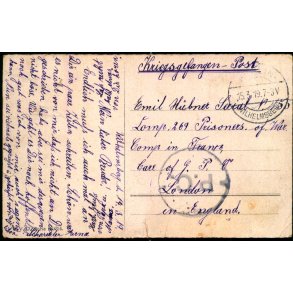 Krigsgefangen - Post - Feldpost -  Wilhelmberg 15 - 3 - 19 - Brugt