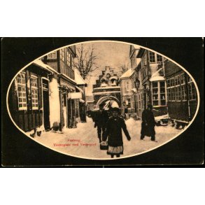 Faaborg - Vestergade med Vesterport - David J.. Bagers Bogh. 41369 - Brugt