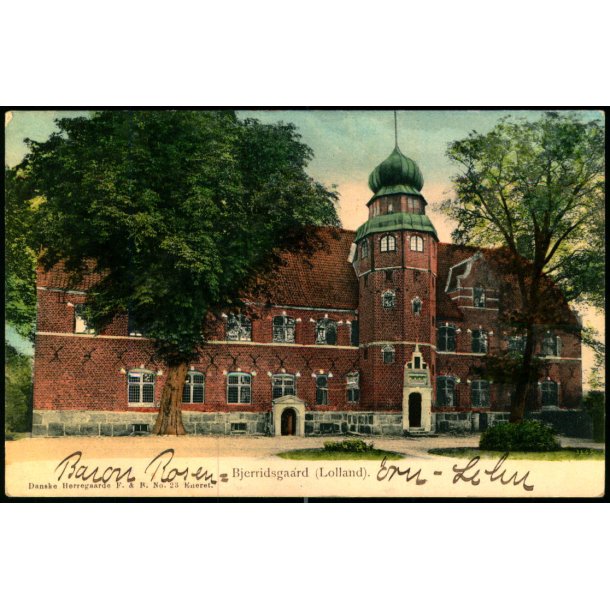 Bjerridsgaard (Lolland) - Danske Herregaarde - F.&amp; B. 23 - Ubrugt