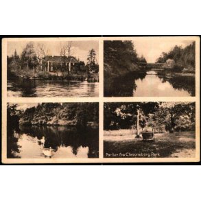 Partier fra Clasonsborg Park - N. Clemmensens Kortforlag 67697 - Ubrugt