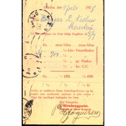 Slotsbryggeriets Mineralvandsfabrik - Helsagskort u/n - Brugt