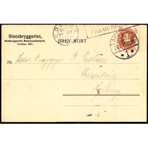 Slotsbryggeriets Mineralvandsfabrik - Helsagskort u/n - Brugt