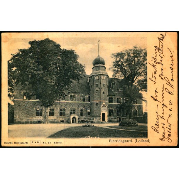 Bjerridsgaard (Lolland) - Danske Herregaarde - F.&amp; B. 23 - Brugt