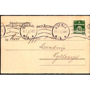 Slotsbryggeriets Mineralvandsfabrik - Helsagskort u/n - Brugt