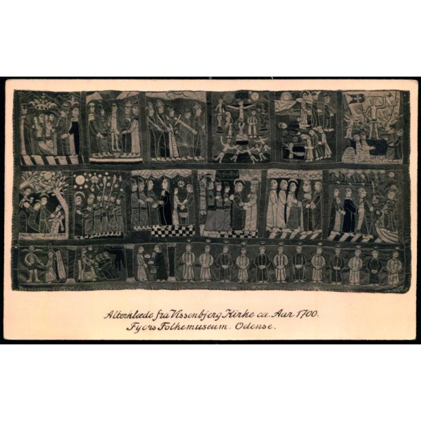 Alterkl�de fra Vissenbjerg Kirke ca. Aar 1700 - Fyens Folkemuseum - u/n - Ubrugt