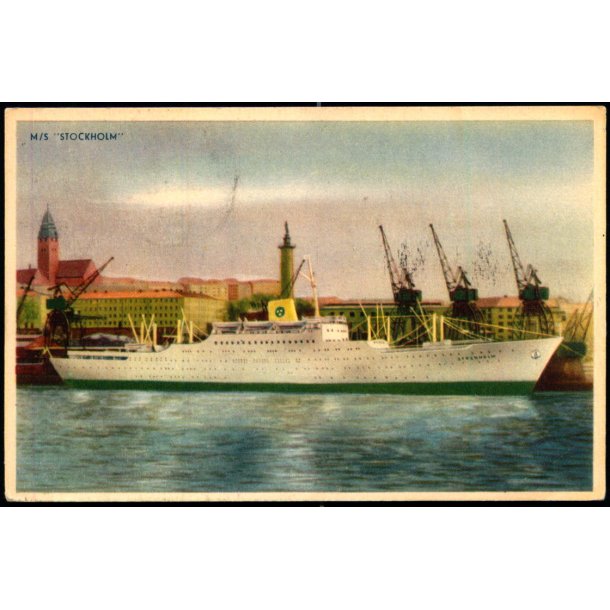 M/S STOKHOLM - Swedish American Line - u/n - Brugt