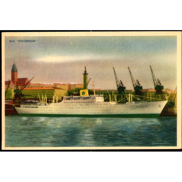  M/S STOKHOLM - Swedish American Line - u/n - Ubrugt