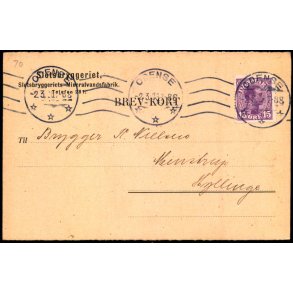 Slotsbryggeriets Mineralvandsfabrik - Helsagskort u/n - Brugt