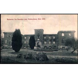 Ruinerne fra Branden paa Holstenshuus Slot 1908  - Carl Johansen u/n - Brugt