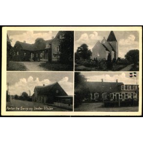 Partier fra S�rup og Vester Ulslev - Kbm. Chr. Pedersen Eneret u/n - Ubrugt