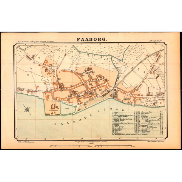 Faaborg - G.E.C. Gad 1899 - 23X15 cm. - Ubrugt