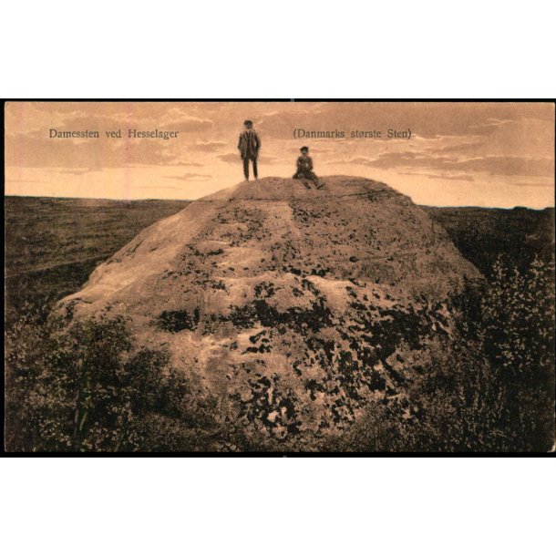 Damessten ved Hesselager - (Danmarks St�rste Sten) - BPM 2060 - Ubrugt