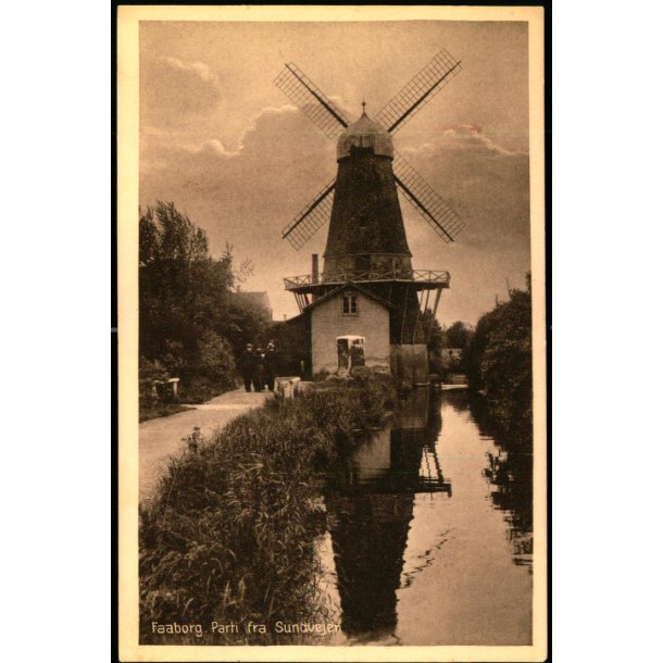 Faaborg - Parti fra Sundvejen - David I. Bagers Bogh.  42893 - Ubrugt