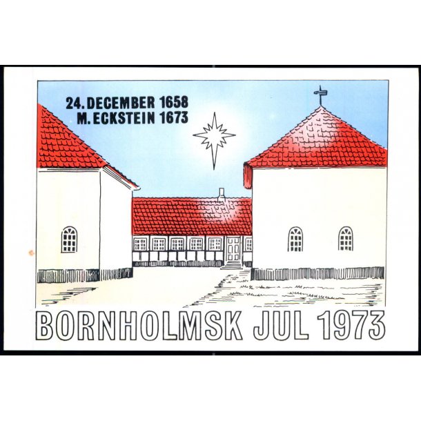 Simblegaard - Bornholms Jul 1973 - Klemensker - Dansk Skaansk Sttteselskab u/n - Ubrugt