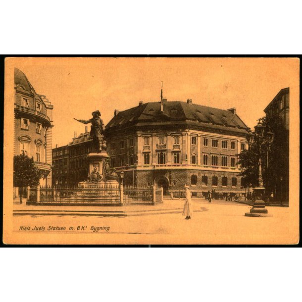 Niels Juels Statuen m. �.K.s Bygning - Dansk Reklame Forlag Eneret - Ubrugt