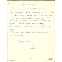 Eilif Frederiksen  - Konfirmationstelegram  14 x 18 cm. - Stender 2185/108 D