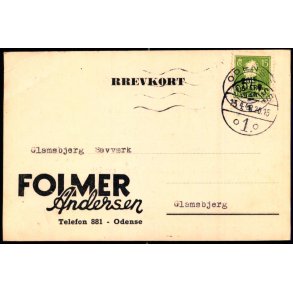 Folmer Andersen - Odense - Helsagskort u/n - Brugt