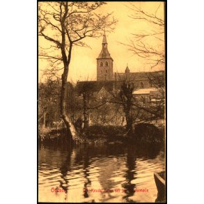 Odense - Sct. Knuds Kirke set fra Munkem�lle - W.K.F. 3541 - Brugt