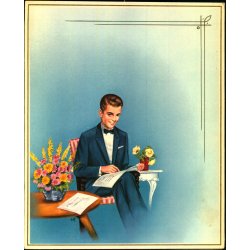 Eilif Frederiksen  - Konfirmationstelegram  18 x 22 cm. - Stender 20 06/13 D