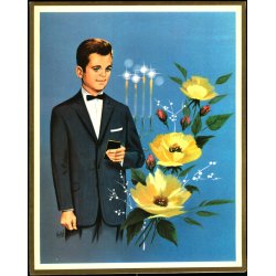 Eilif Frederiksen  - Konfirmationstelegram  18 x 22 cm. - Stender 20 06/156